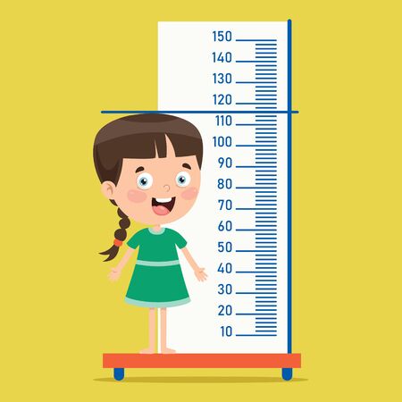 Height Measure For Little Childrenのイラスト素材
