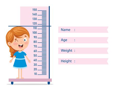 Height Measure For Little Childrenのイラスト素材