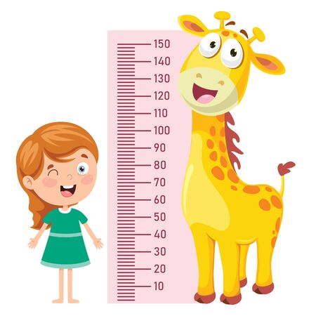 Height Measure For Little Childrenのイラスト素材