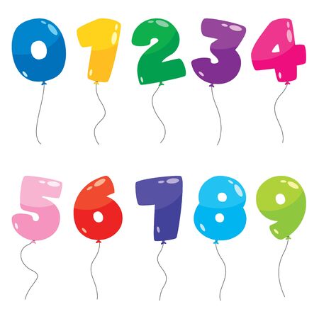 Colorful Balloons For Party Decorationのイラスト素材