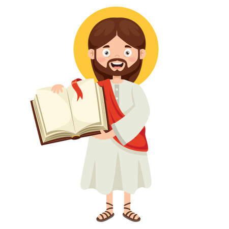 Cartoon Drawing Of Jesus Christのイラスト素材