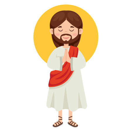 Cartoon Drawing Of Jesus Christのイラスト素材