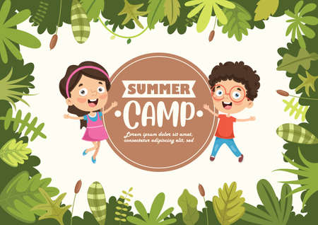 Kids Summer Campのイラスト素材