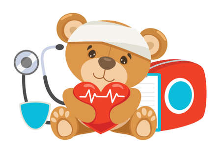 CPR First Aid Concept For Childrenのイラスト素材