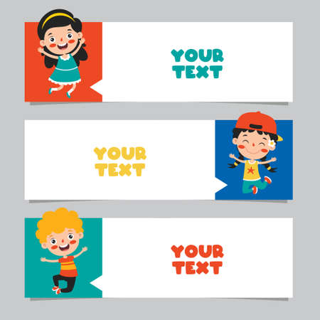 Colorful Speech Bubbles And Labelsのイラスト素材