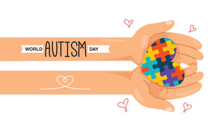 Concept Drawing of Autism Awarenessのイラスト素材