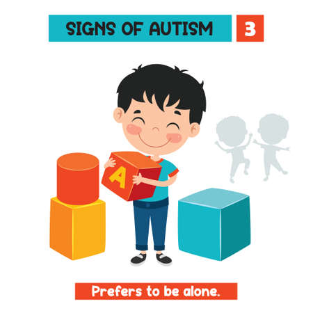 Concept Drawing of Autism Awarenessのイラスト素材