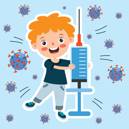 Health Care Concept With Vaccinationのイラスト素材