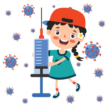 Health Care Concept With Vaccinationのイラスト素材