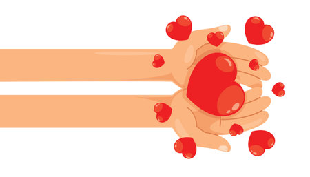 Love Concept With Cartoon Characterのイラスト素材