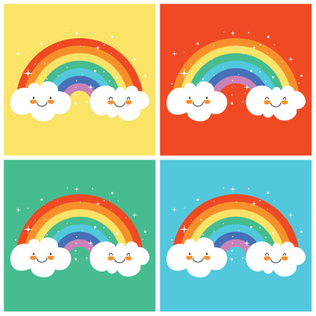 Concept Of A Colorful Rainbowのイラスト素材