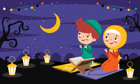 Hand Drawn Illustration For Ramadan Kareem And Islamic Cultureのイラスト素材