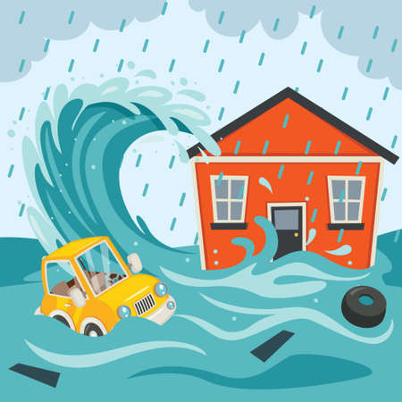 Natural Disaster Catastrophe And Crisisのイラスト素材