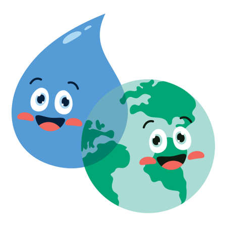 Concept Of Word Water Dayのイラスト素材