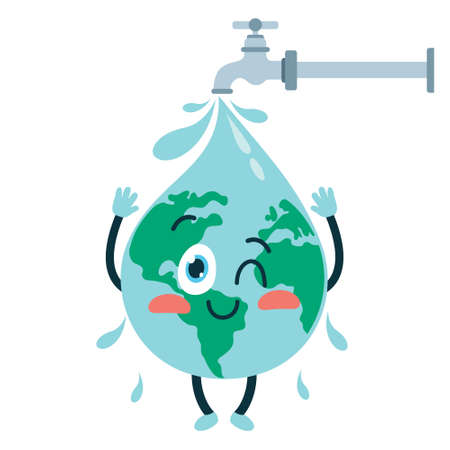 Concept Of Word Water Dayのイラスト素材
