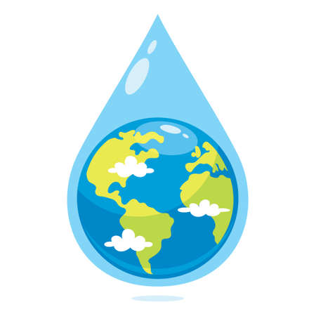 Concept Of Word Water Dayのイラスト素材