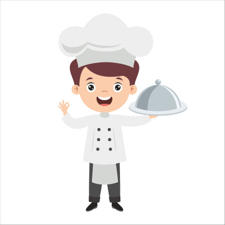 Cartoon Drawing Of A Chefのイラスト素材