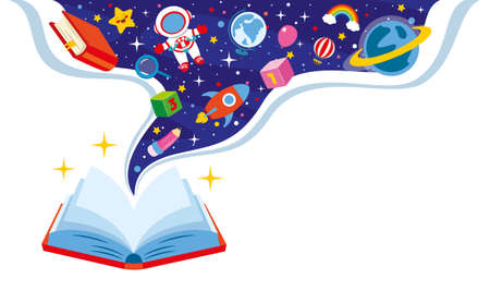 Education Concept With School Suppliesのイラスト素材