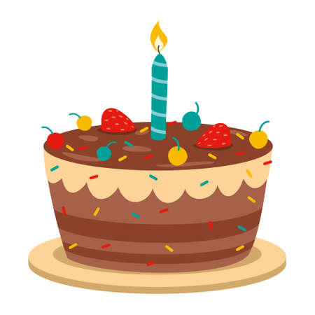 Illustration Of A Birthday Cake