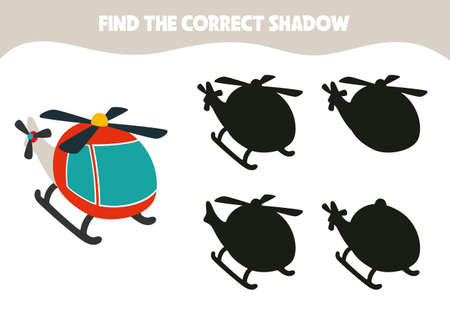 Find The Correct Shadow Activityのイラスト素材
