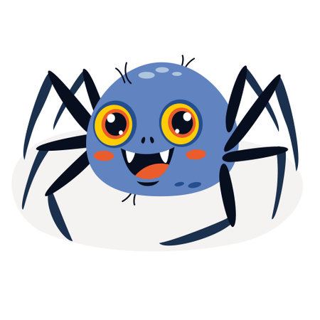 Cartoon Drawing Of A Spiderのイラスト素材