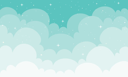 Blue Sky With Clouds Nature Background