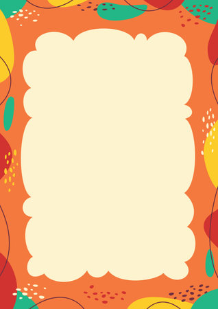 Printable Blank Page Template For Notesのイラスト素材