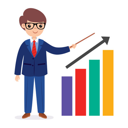 Cartoon Illustration Of A Businessmanのイラスト素材