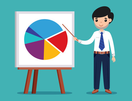 Cartoon Illustration Of A Businessmanのイラスト素材