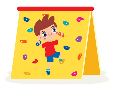 Cartoon Kid Plating At Parkのイラスト素材