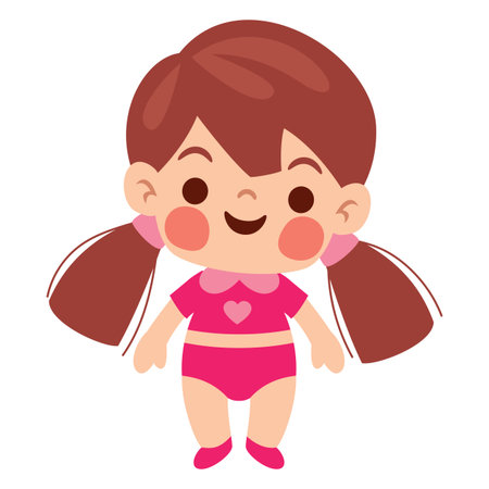 Cartoon Drawing Of A Dollのイラスト素材