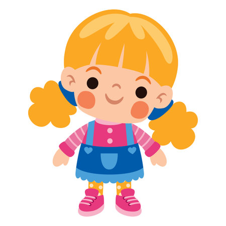 Cartoon Drawing Of A Dollのイラスト素材