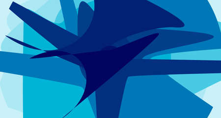 Abstract Wavy Background in Pastel Color Design sweet color. Blue river ocean wave layer vector background illustrationのイラスト素材