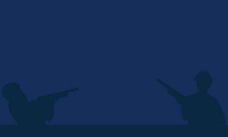 Veterans Day Background with Silhouette of a veteran soldier, and Copy Room Area. Suitable to be placed on content with that theme.のイラスト素材