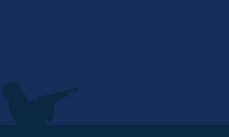 Veterans Day Background with Silhouette of a veteran soldier, and Copy Room Area. Suitable to be placed on content with that theme.のイラスト素材