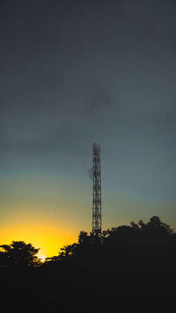 Beautiful landscape view with sunriseの写真素材