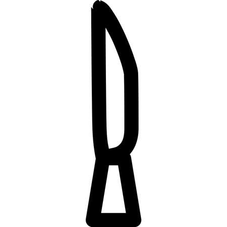 knife icon. icon outlines. knifeのイラスト素材