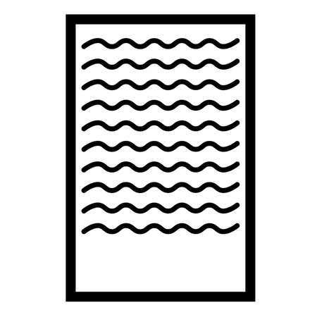 paper icon. icon outlines. paperのイラスト素材