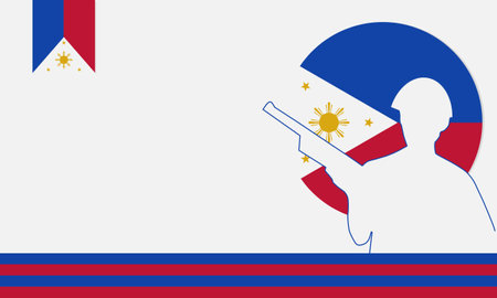 Background Bonifacio Day vector illustration. Background Rizal Day Vector Illustration, and Copy Space Area. Suitable to be placed on content with that theme.のイラスト素材