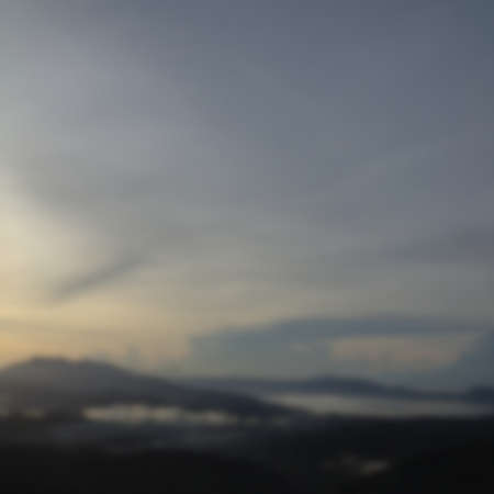 defocused on a Beautiful landscape view with sunrise.の写真素材