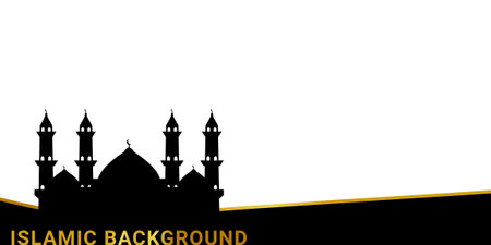 Ramadan Kareem Background. Islamic Background, Muslims greeting card, invitation, poster, banner, and Copy space area. Suitable to be placed on content with that theme.のイラスト素材