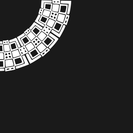 Set of corners for decoration of photos in photo albums. Retro photo frames. Vintage paper picture frame template for nostalgia scrapbook. Retro photos borders in album corners, vector layout.のイラスト素材