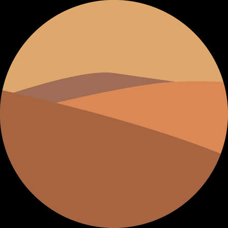 Abstract contemporary landscape posters. Modern boho background, minimalist wall decor. Vector art print.のイラスト素材