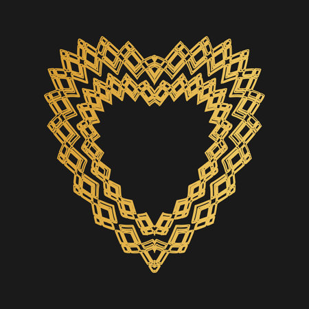 Islamic ornament.  Ornate element for design place for text, wedding invitations and greeting cards.のイラスト素材