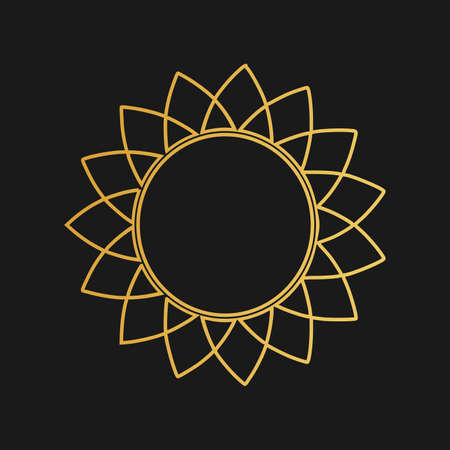 Islamic ornament.  Ornate element for design place for text, wedding invitations, and greeting cards.のイラスト素材