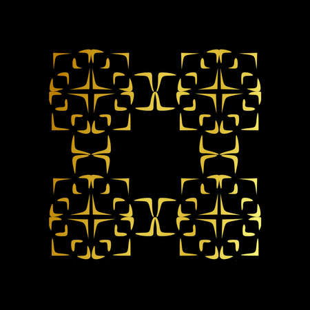 Islamic ornament, Islamic mandala. Ornate element for design place for text, wedding invitations, and greeting cards.のイラスト素材