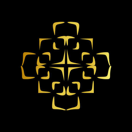 Islamic ornament, Islamic mandala. Ornate element for design place for text, wedding invitations, and greeting cards.のイラスト素材