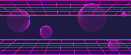 Concept of Future digital technology metaverseのイラスト素材
