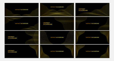 Set of elegant background with lines. luxury background. Abstract background