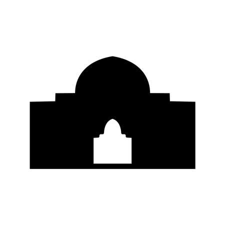 mosque silhouettes. mosque icon. mosque vectorのイラスト素材